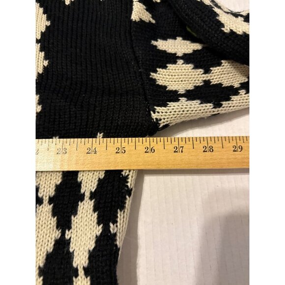 ZARA Oversized Embroidered Knit Sweater Size Large - Picture 7 of 12